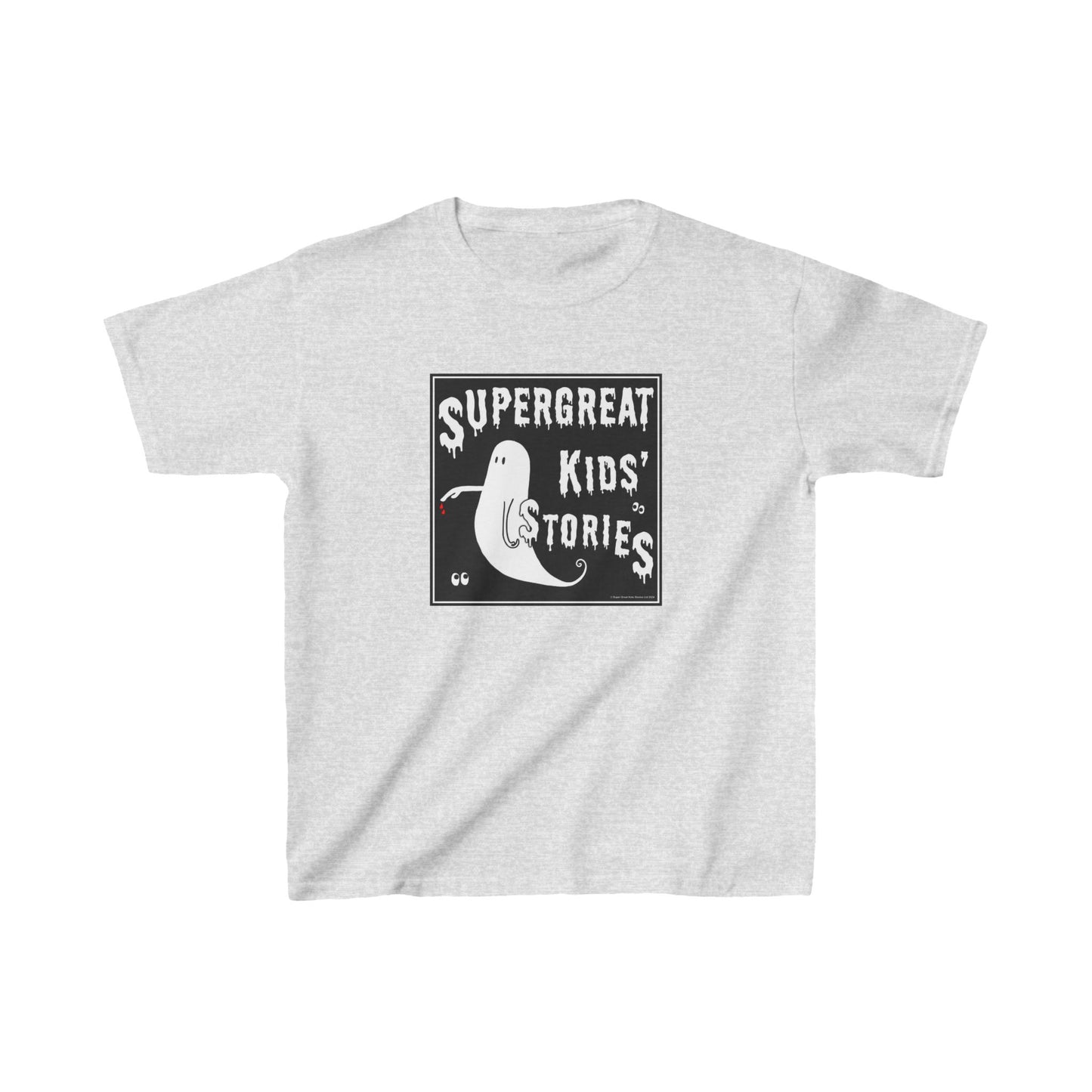 Super Great Kids' Stories "The Ghost of The Bloody Finger" Kids T-Shirt - Larger Sizes
