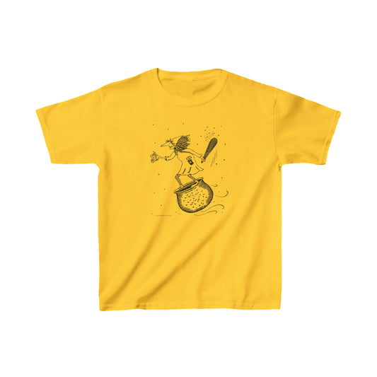 Super Great Kids' Stories "Baba Yaga" Kids T-Shirt - Larger Sizes