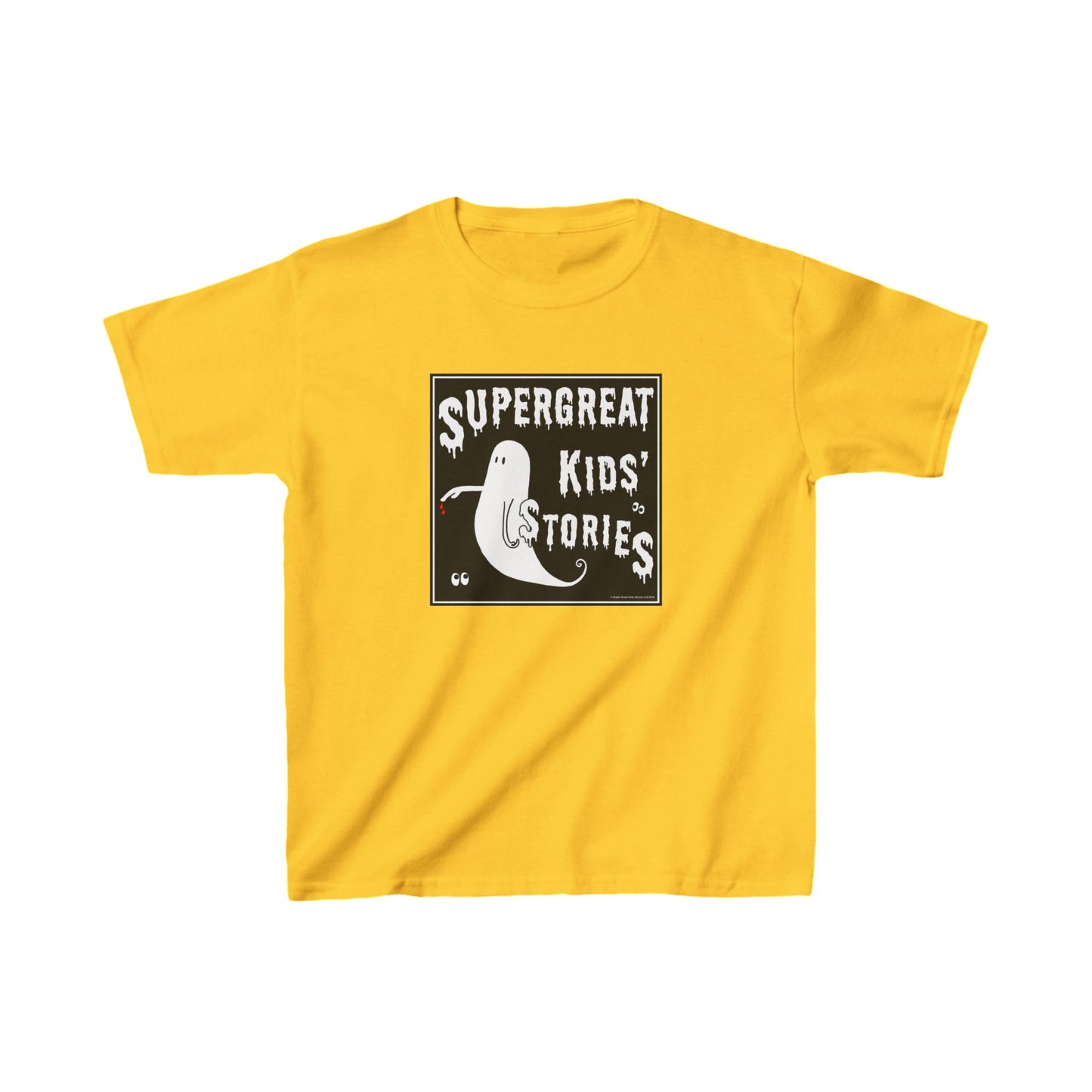 Super Great Kids' Stories "The Ghost of The Bloody Finger" Kids T-Shirt - Larger Sizes