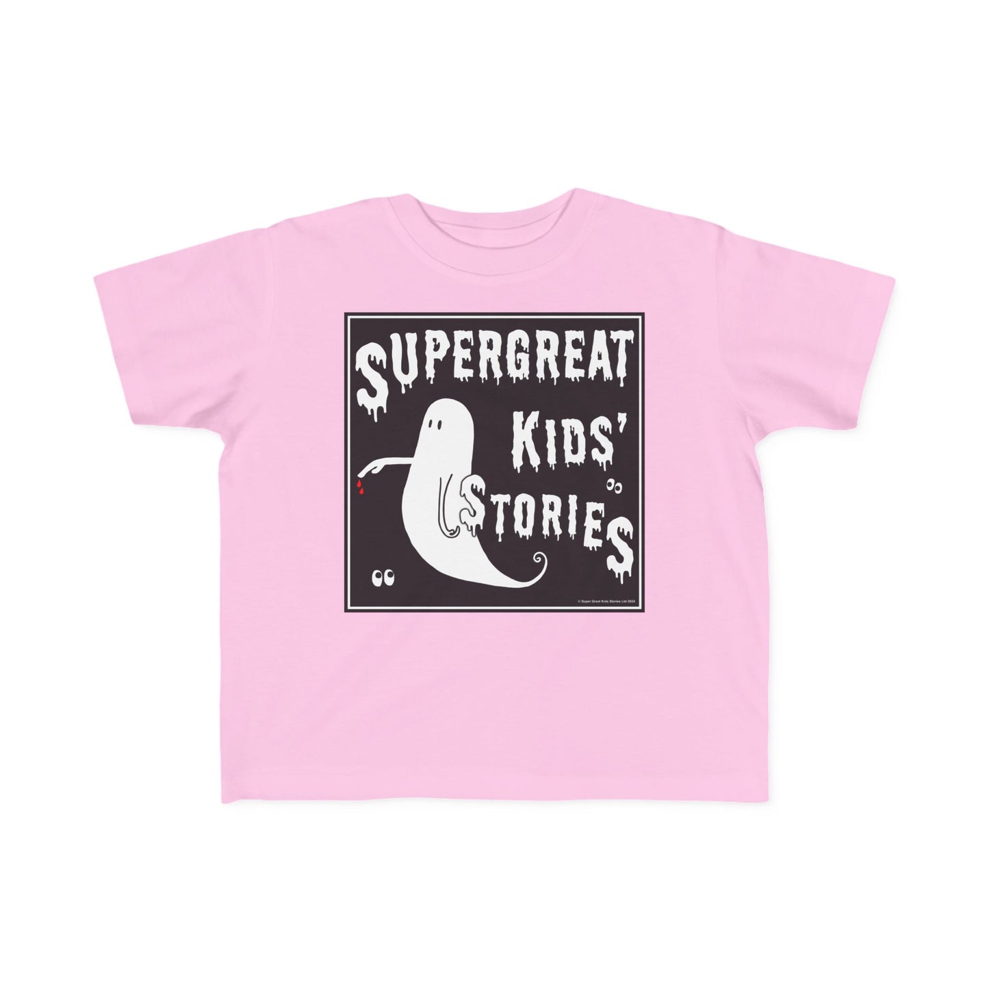 Super Great Kids' Stories "The Ghost of The Bloody Finger" Kids T-Shirt