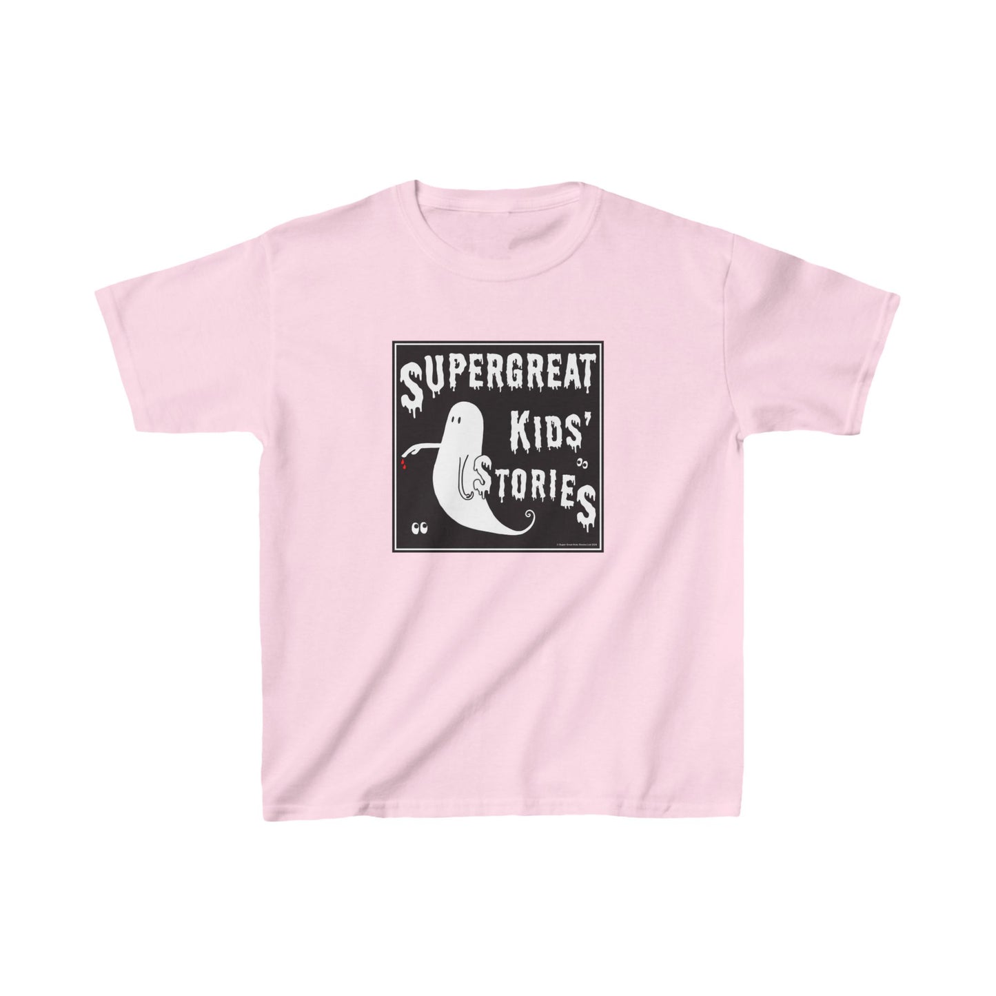 Super Great Kids' Stories "The Ghost of The Bloody Finger" Kids T-Shirt - Larger Sizes