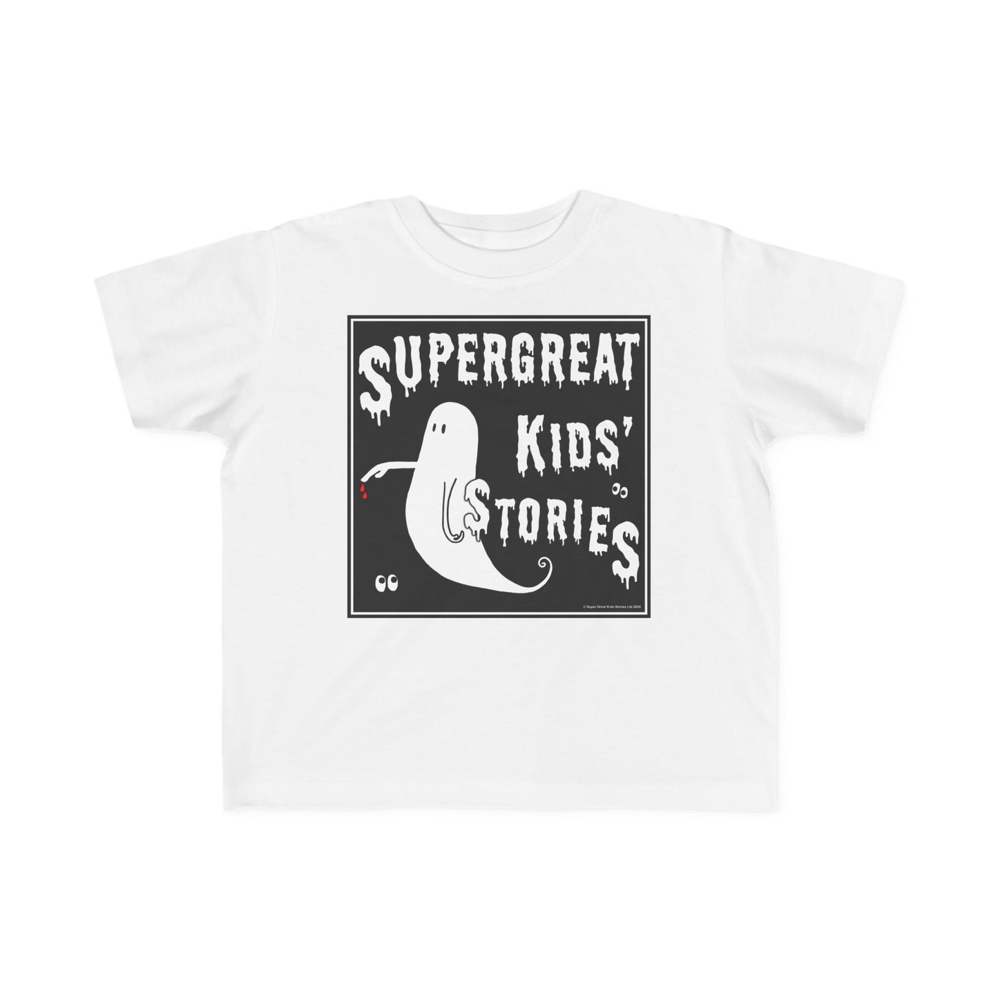 Super Great Kids' Stories "The Ghost of The Bloody Finger" Kids T-Shirt