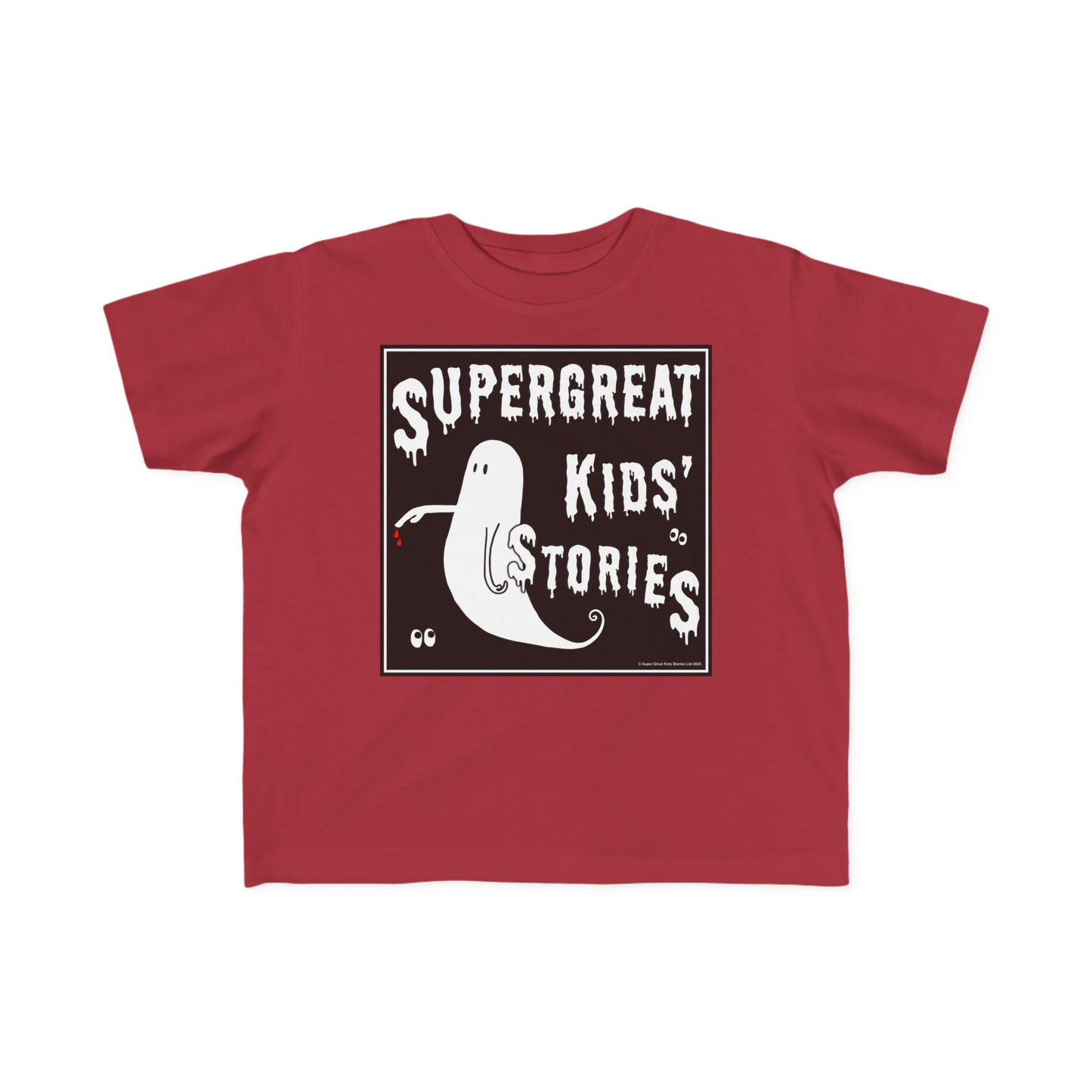 Super Great Kids' Stories "The Ghost of The Bloody Finger" Kids T-Shirt