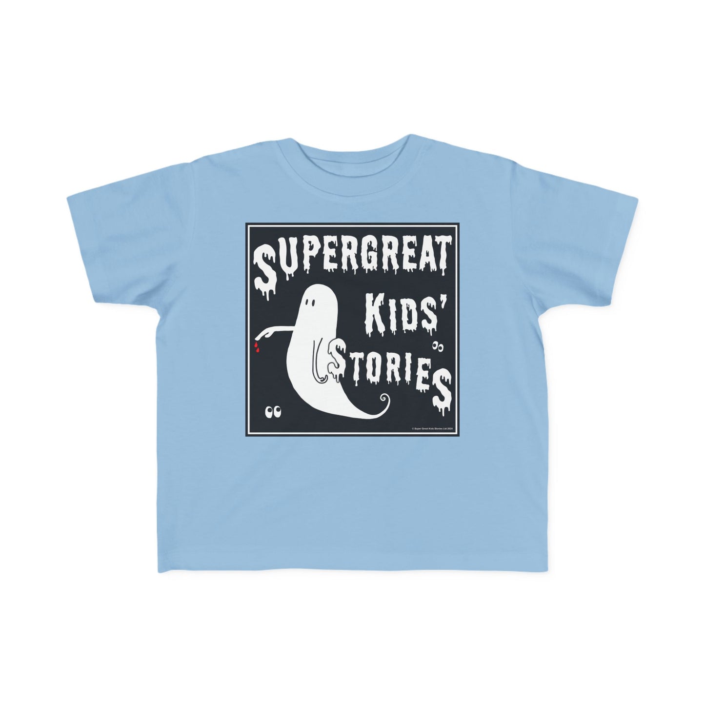 Super Great Kids' Stories "The Ghost of The Bloody Finger" Kids T-Shirt