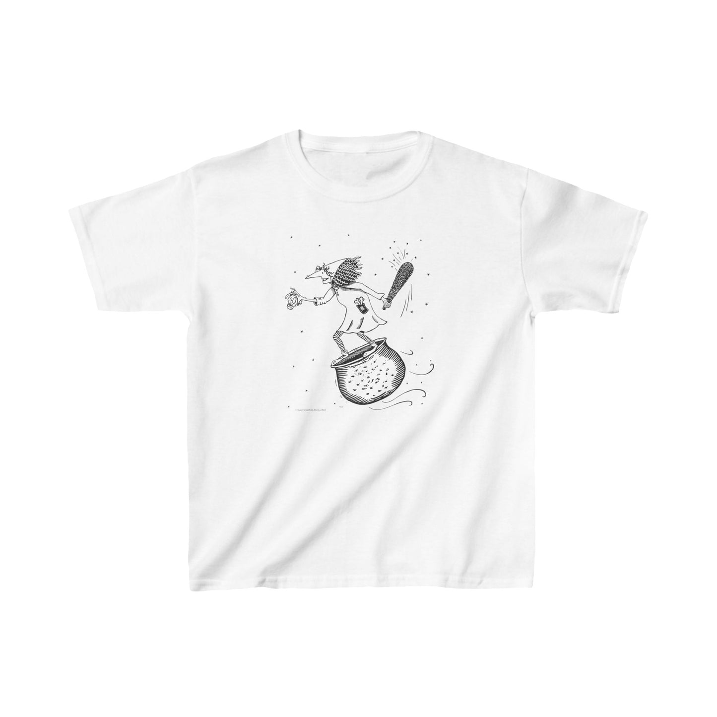 Super Great Kids' Stories "Baba Yaga" Kids T-Shirt - Larger Sizes