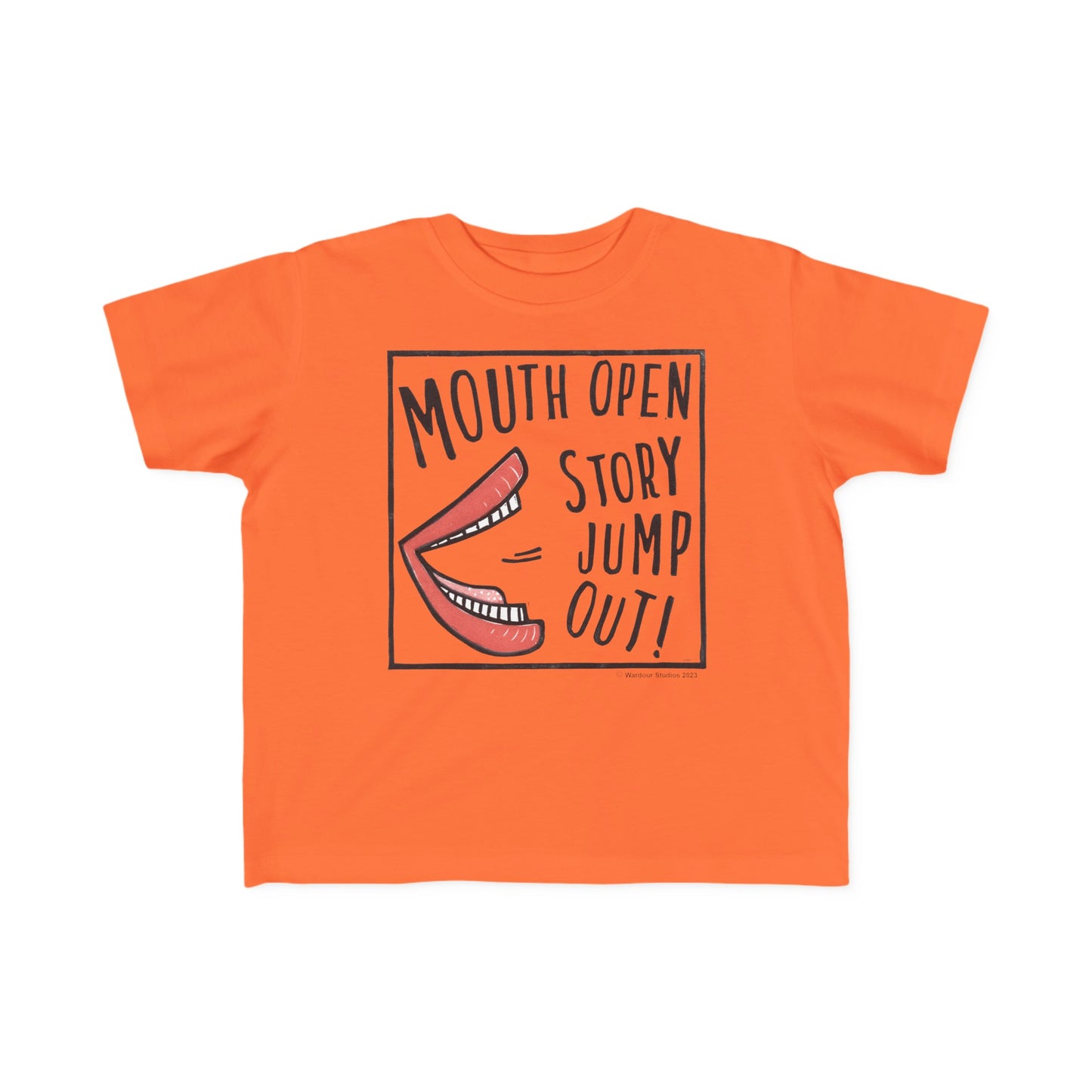 Super Great Mouth Open Story Jump Out T-Shirt