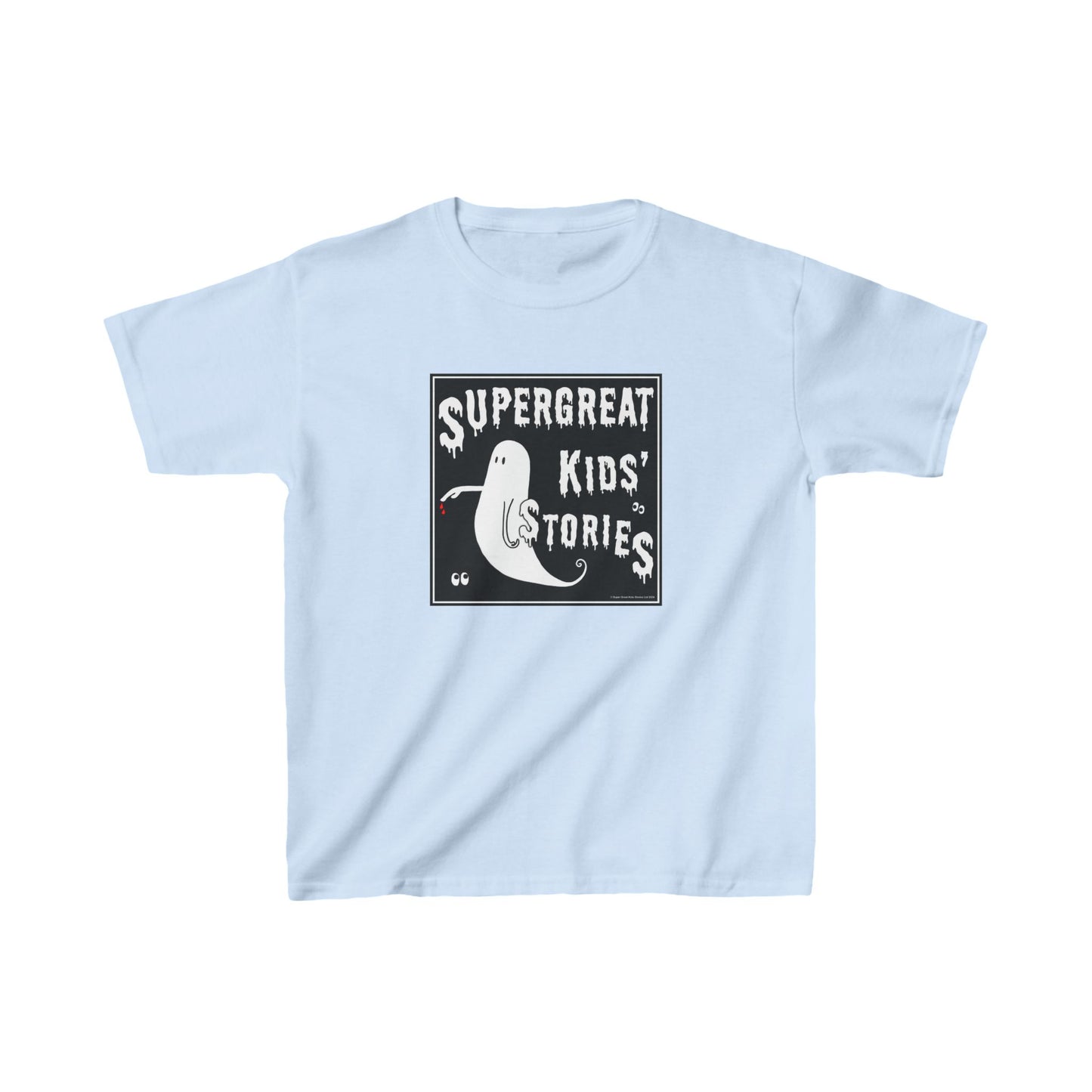 Super Great Kids' Stories "The Ghost of The Bloody Finger" Kids T-Shirt - Larger Sizes