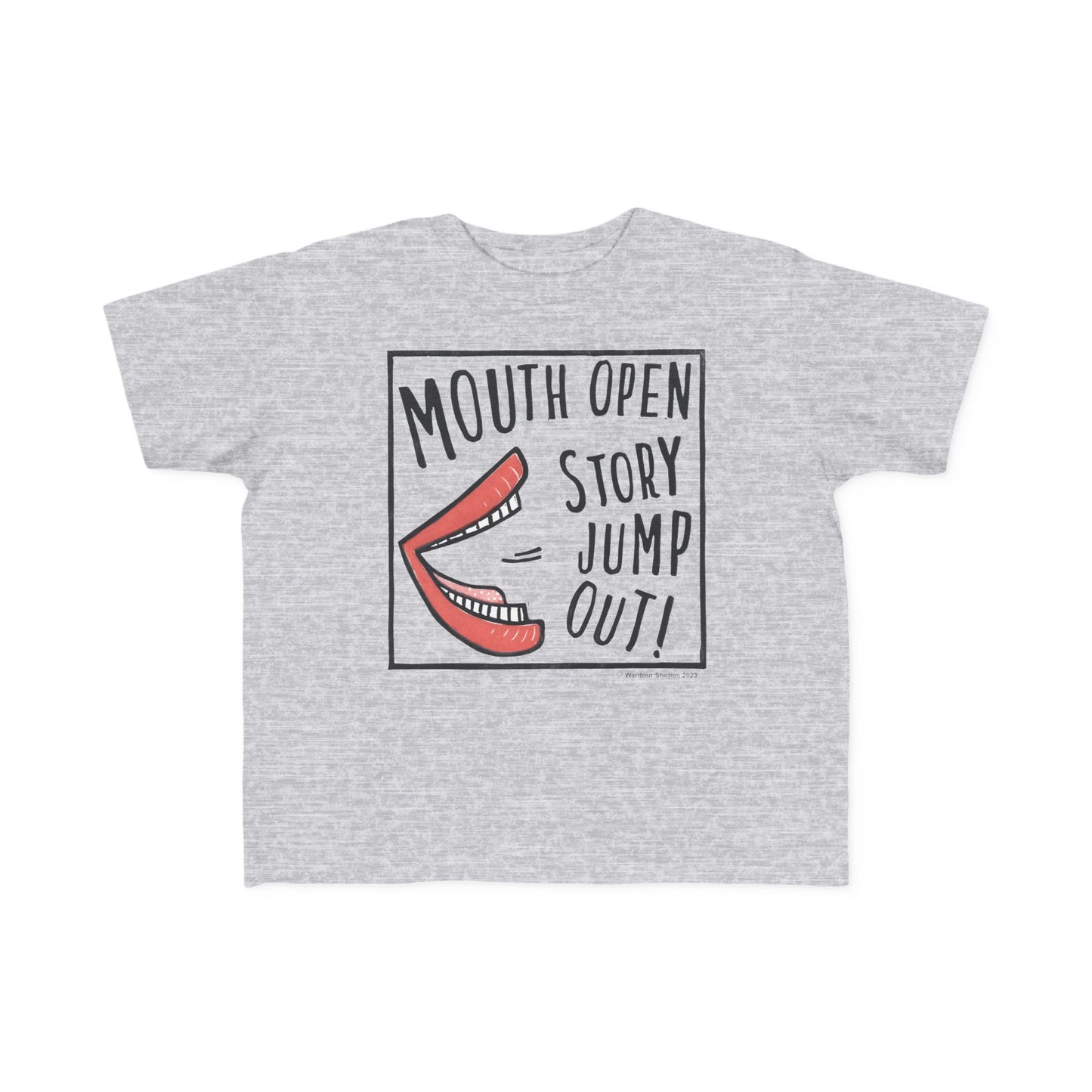 Super Great Mouth Open Story Jump Out T-Shirt