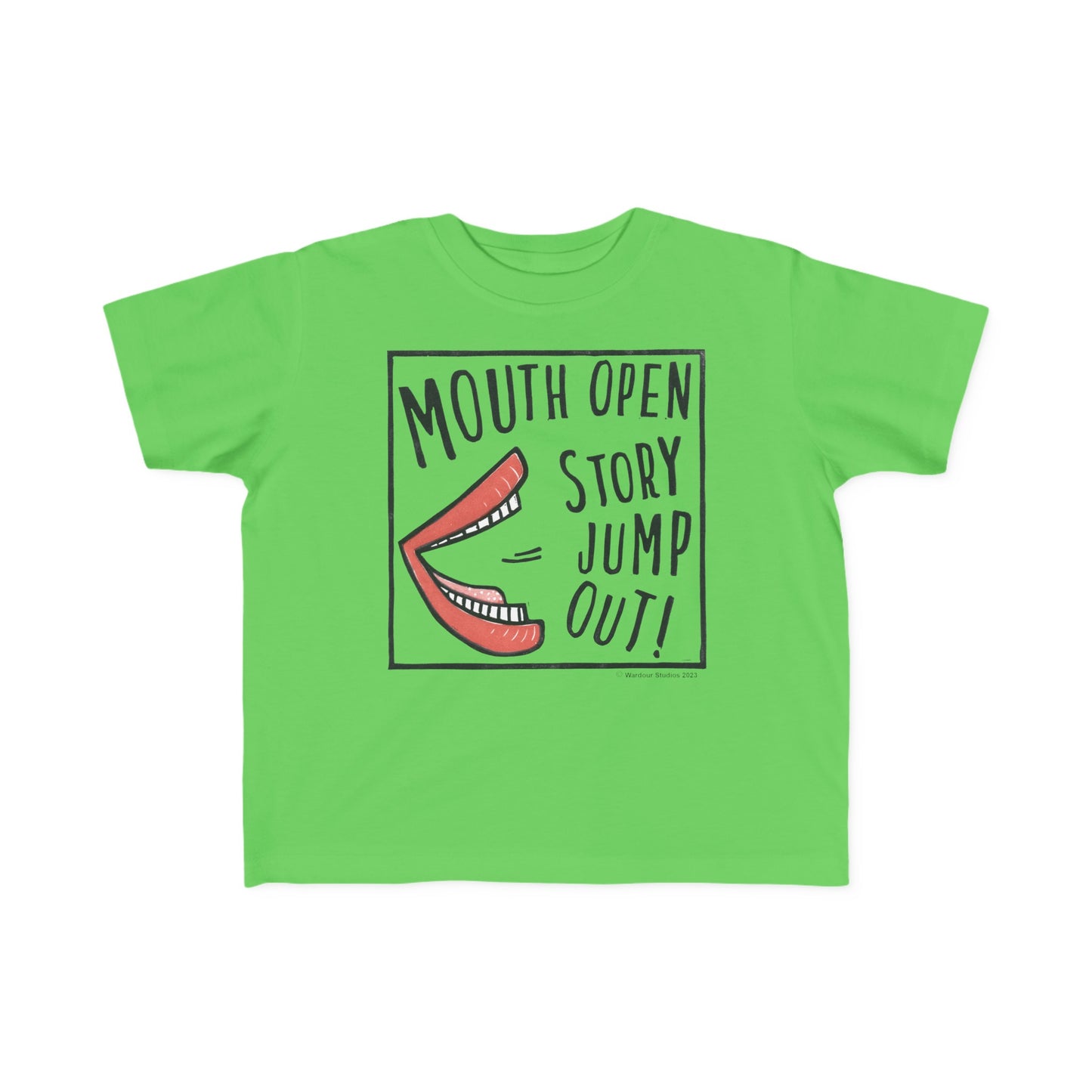 Super Great Mouth Open Story Jump Out T-Shirt