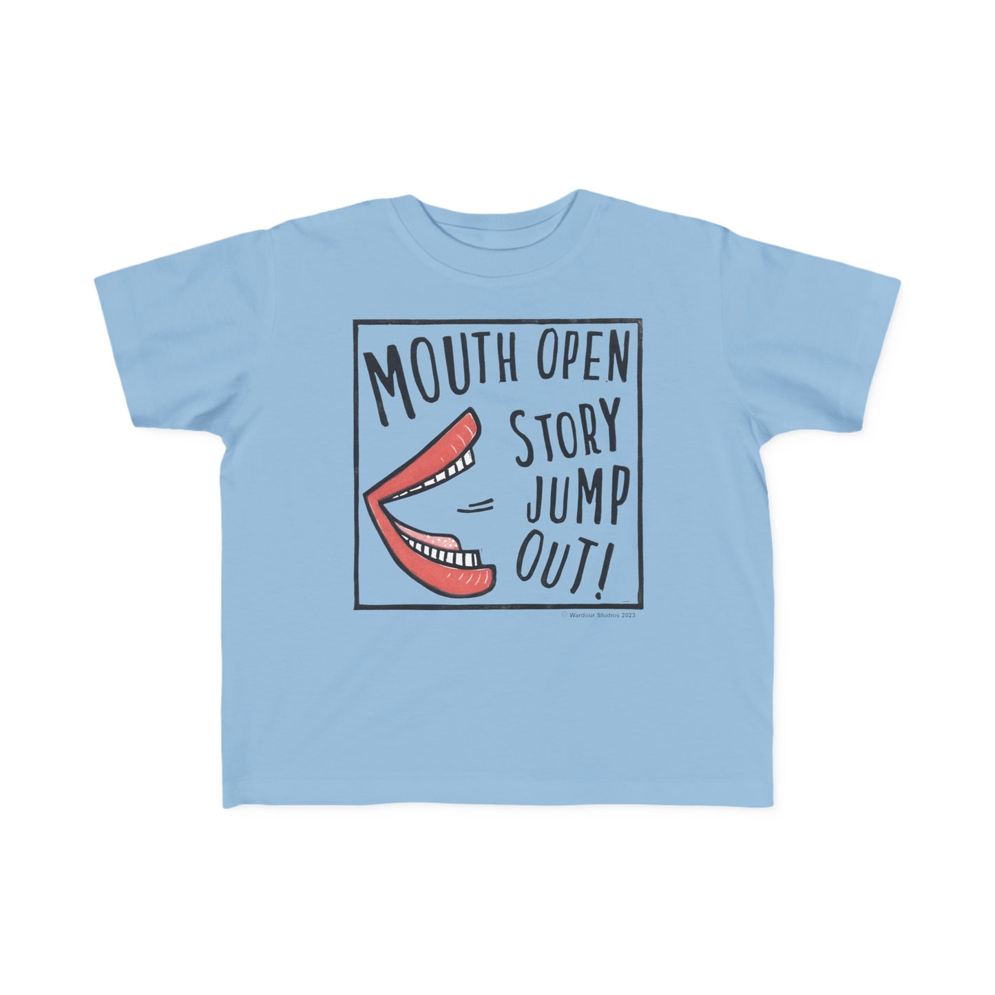 Super Great Mouth Open Story Jump Out T-Shirt