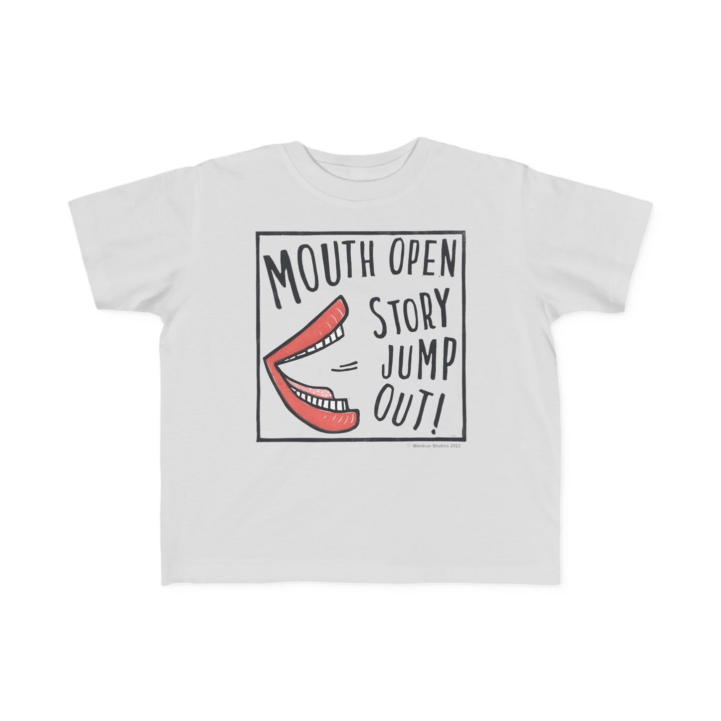 Super Great Mouth Open Story Jump Out T-Shirt