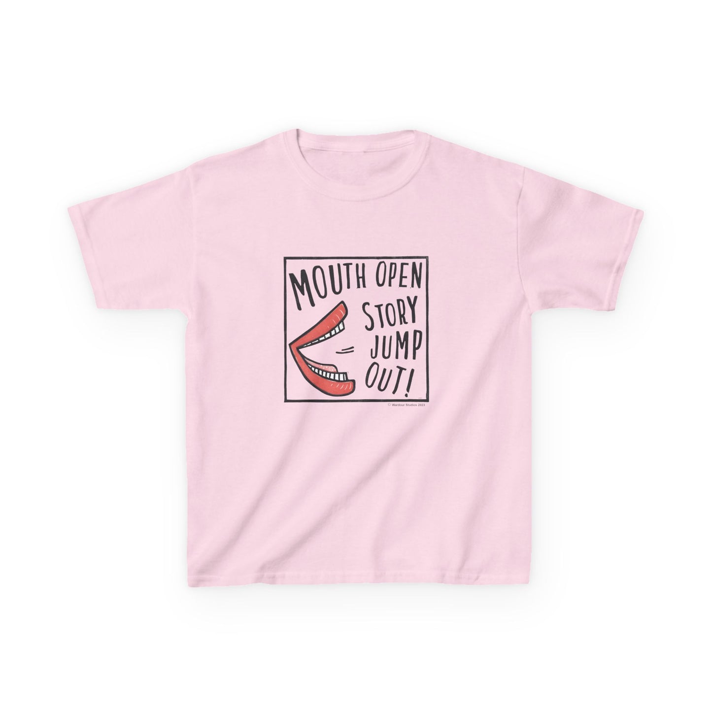Mouth Open Story Jump Out T-Shirt - Larger Sizes