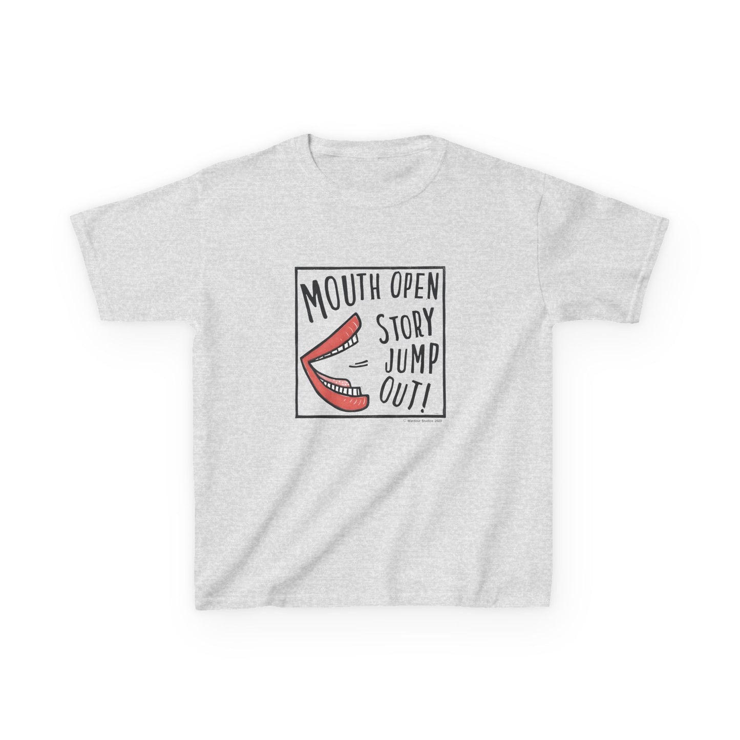 Mouth Open Story Jump Out T-Shirt - Larger Sizes