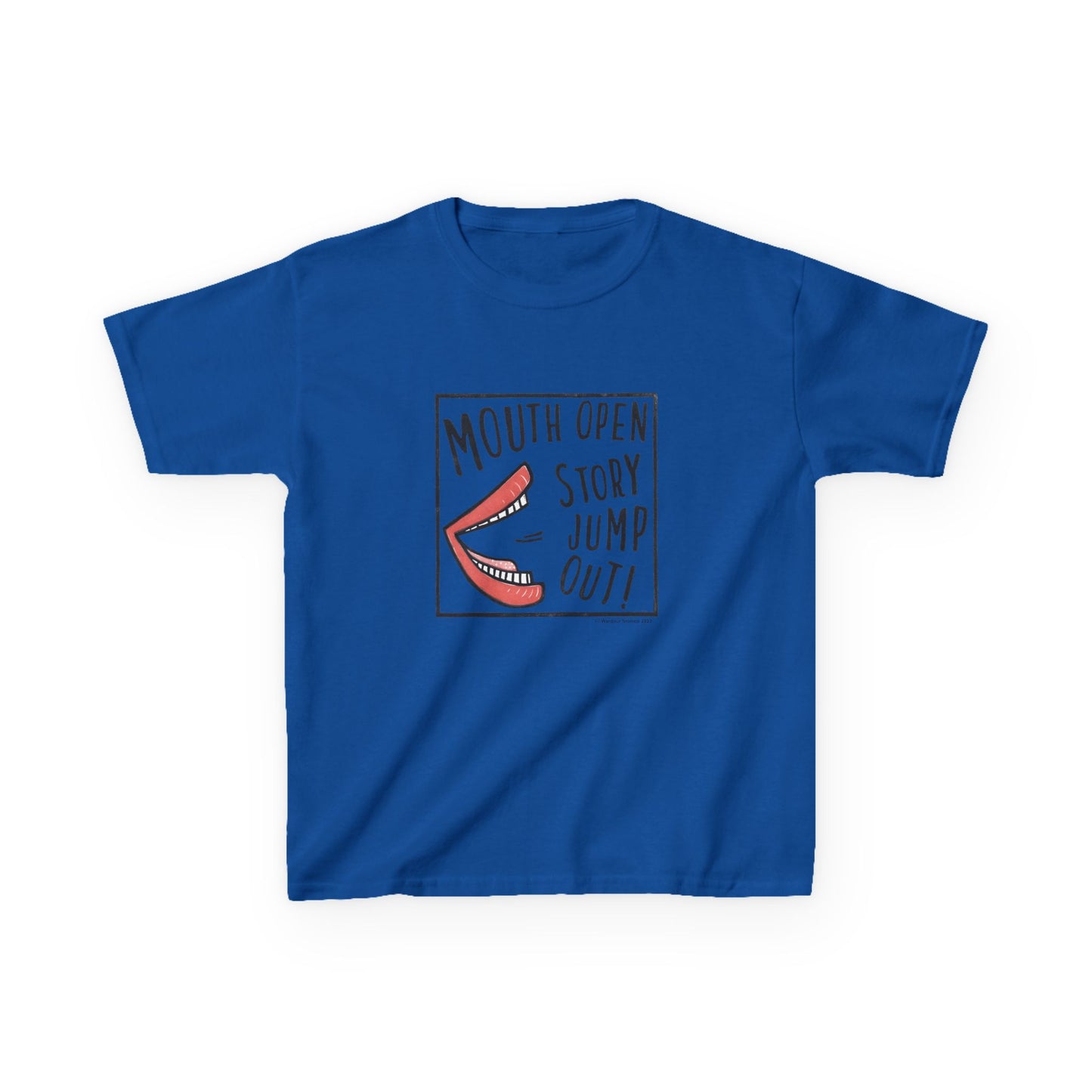 Mouth Open Story Jump Out T-Shirt - Larger Sizes