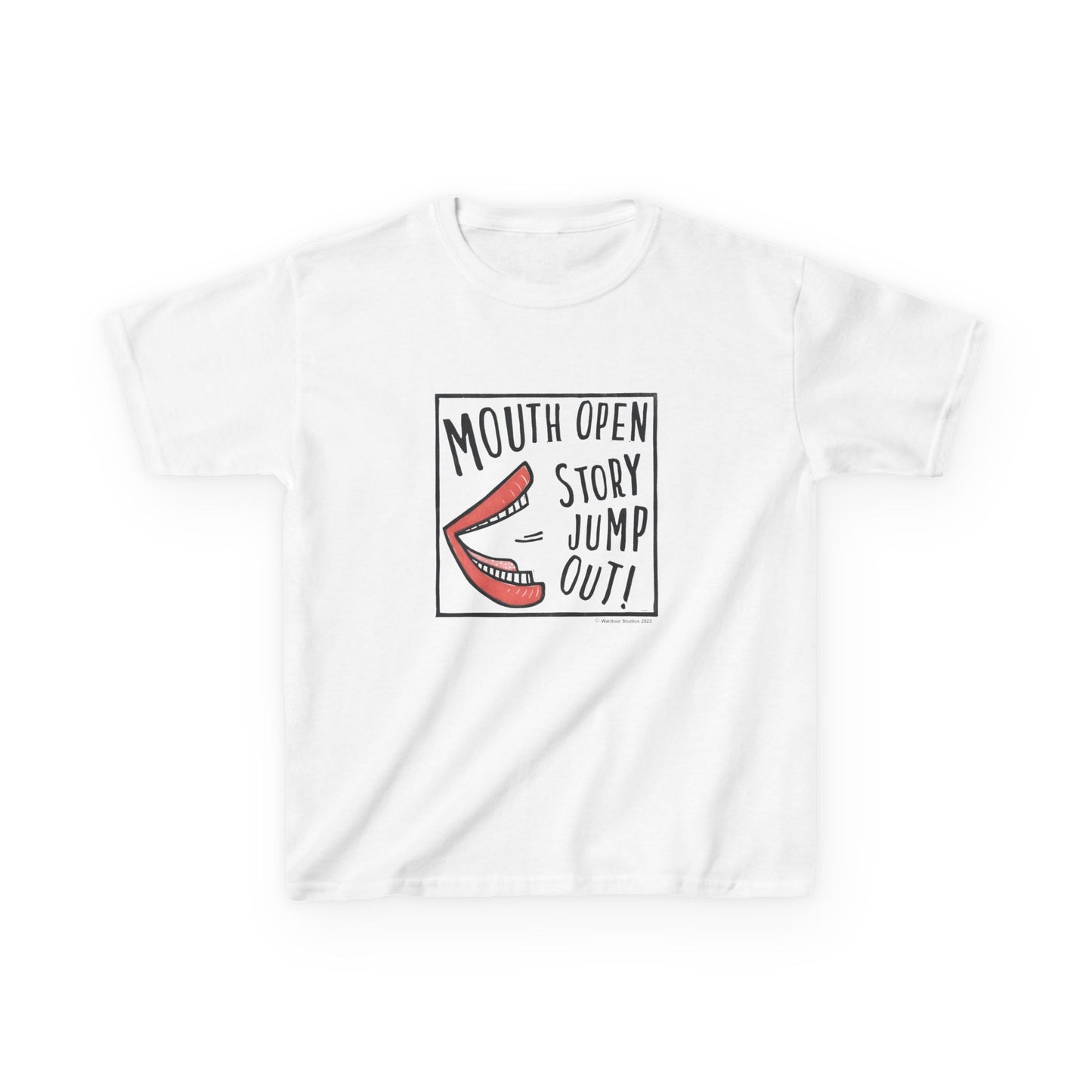 Mouth Open Story Jump Out T-Shirt - Larger Sizes