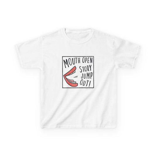 Mouth Open Story Jump Out T-Shirt - Larger Sizes