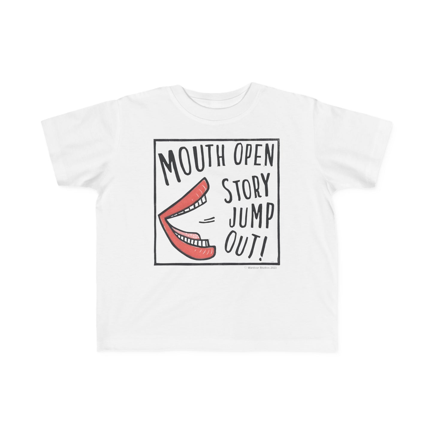 Super Great Mouth Open Story Jump Out T-Shirt