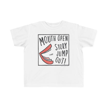 Super Great Mouth Open Story Jump Out T-Shirt