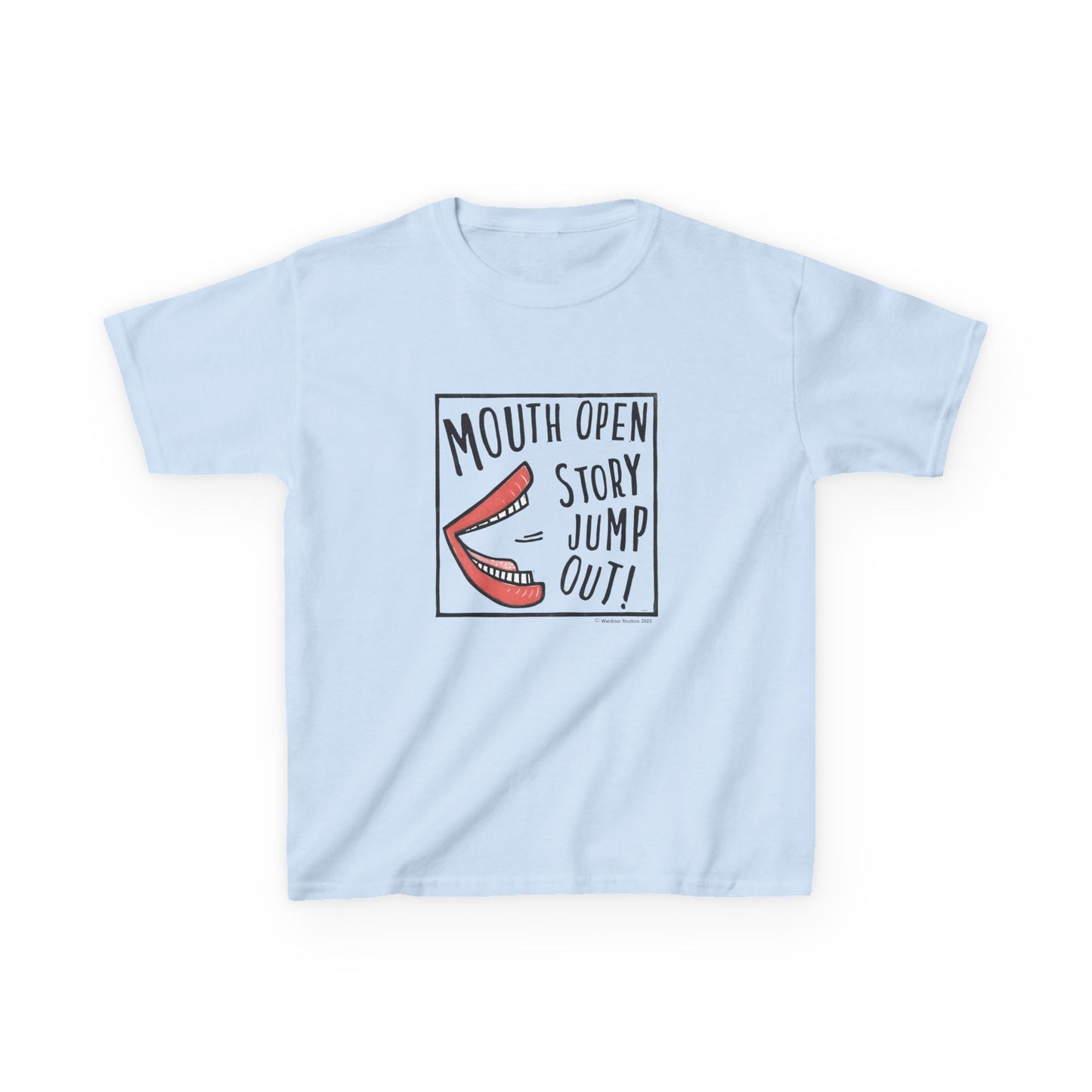 Mouth Open Story Jump Out T-Shirt - Larger Sizes