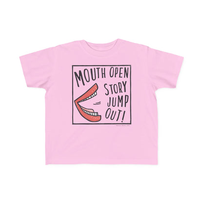 Super Great Mouth Open Story Jump Out T-Shirt