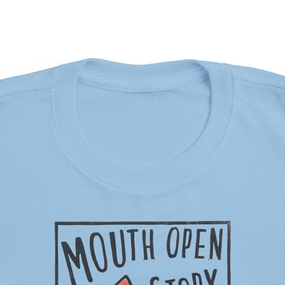 Super Great Mouth Open Story Jump Out T-Shirt