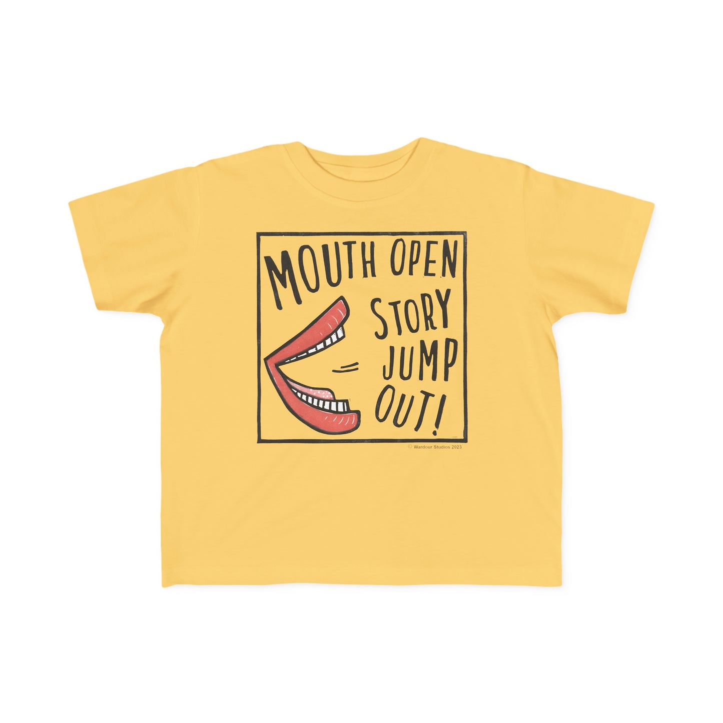 Super Great Mouth Open Story Jump Out T-Shirt