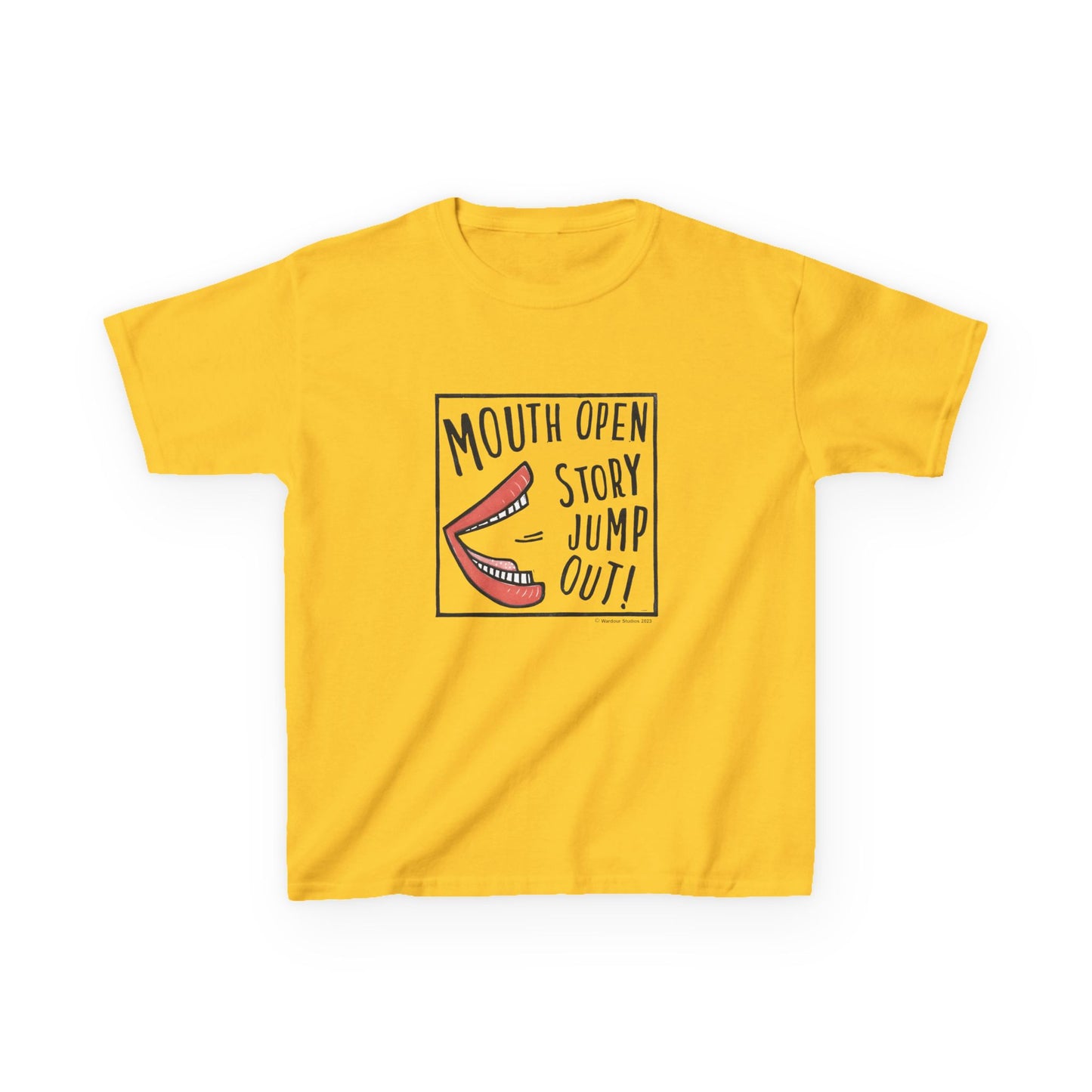 Mouth Open Story Jump Out T-Shirt - Larger Sizes