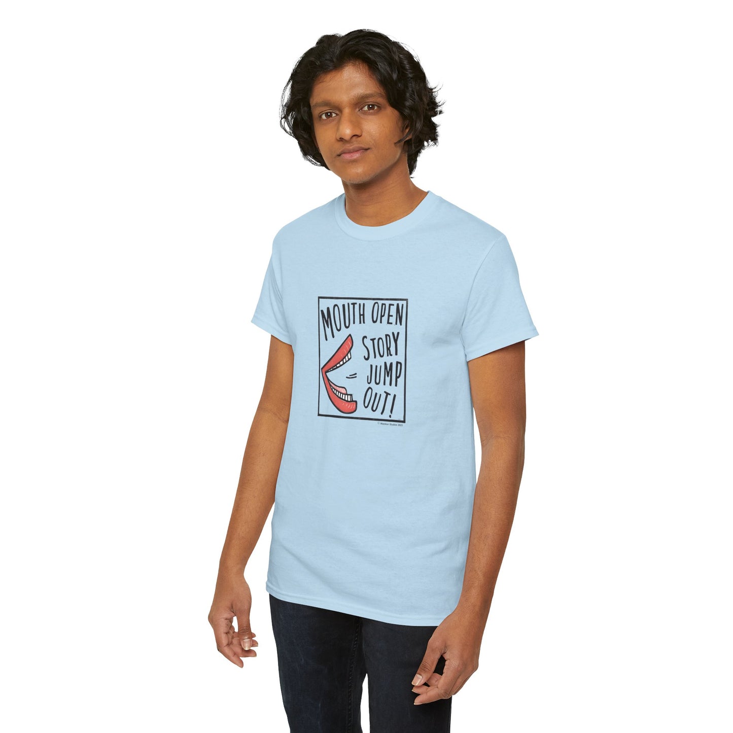 Super Great Kids' Stories "Mouth Open Story Jump Out" Adult T-Shirt