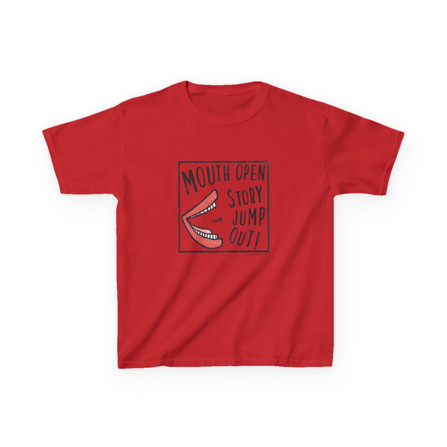 Mouth Open Story Jump Out T-Shirt - Larger Sizes