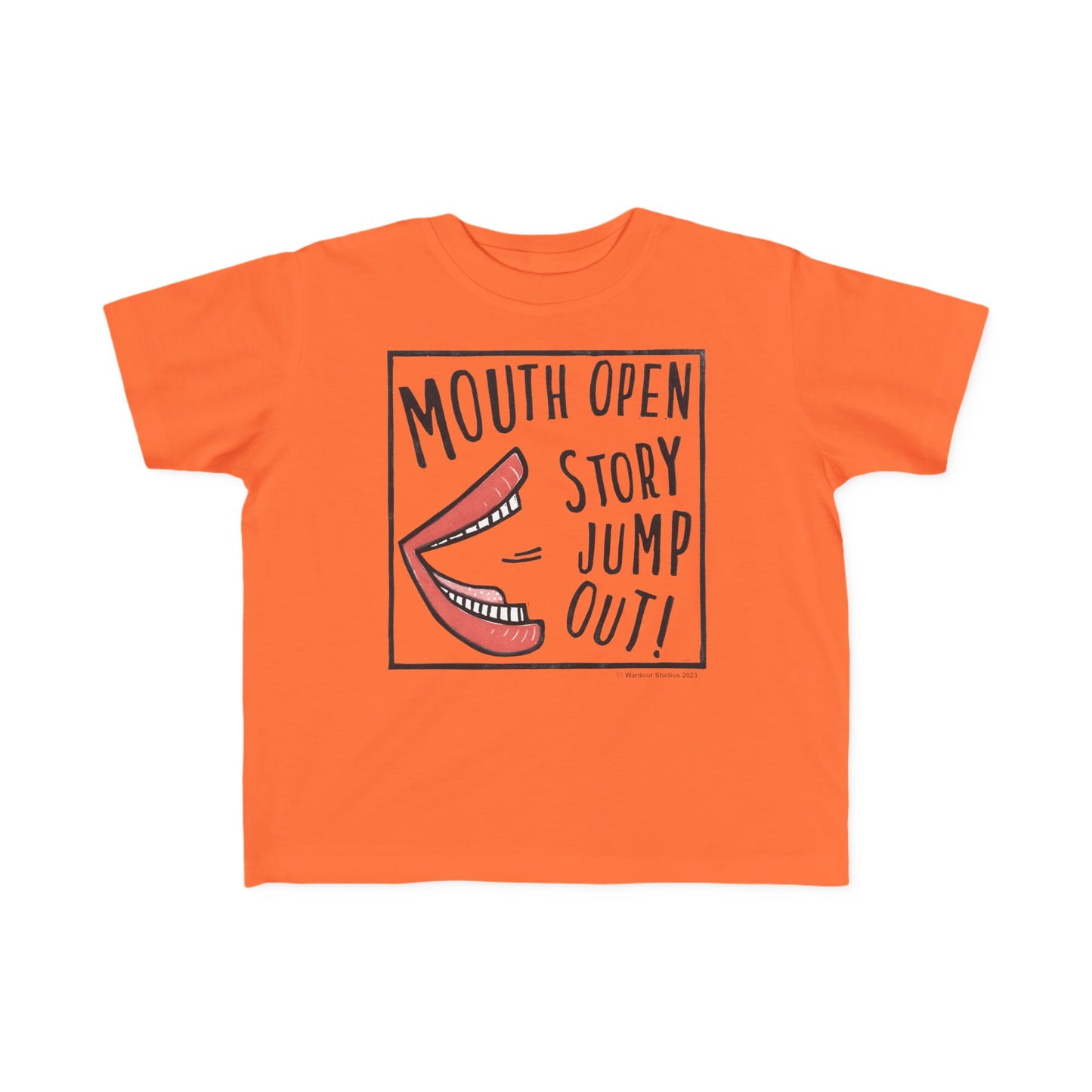 Super Great Mouth Open Story Jump Out T-Shirt